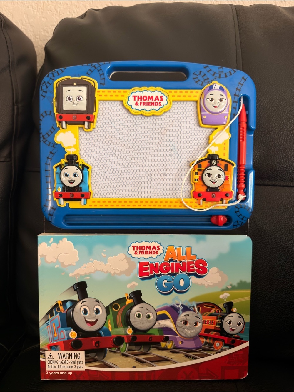 Thomas & Friends Blue Magnetic Drawing Board with Red Stylus